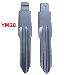 10pcs/lot YM28 Car Key Blank Universal Metal Remote Key Blade HU46 KD Key Blank for KEYDIY VVDI JMD Xhorse Remote for Opel Corsa
