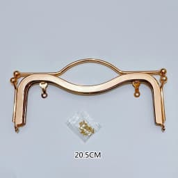 K666 light gold Smooth surface lip 27CM no hole screw delicate Luggage Accessories Hardware purse frame DIY Kiss lock bag