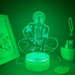 Anime Demon Slayer Figure 3D LED Neon Nightlights Birthday Gift for Friends Otaku Bedroom Decor Manga Lava Lamp Kimetsu No Yaiba