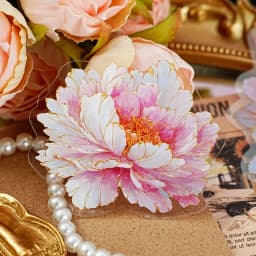 20sheets/pack Kawaii Stationery Stickers Gilded Flower Language Craft Scrapbooking Album Junk Journal Happy Planner Diary