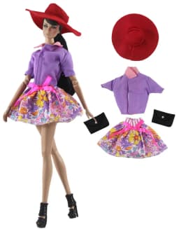 1 Set BABI Doll Clothes 1:6 Scale Dress Outfit for 11.5 inch 30cm Doll Many Style for Choice Gifts for Girls #2