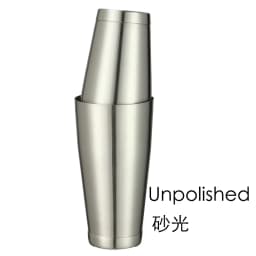 Stainless Steel Boston Shaker Bar Shaker with Different Surface Finish -2 Piece Cocktail Shaker, 15-Ounce and 25-Ounce
