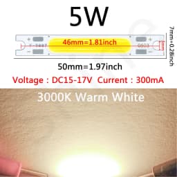 8pcs LED COB Lamp Beads Chip High Power 1W 3W 5W DC3V 9V 12V 15V For LED Car Bicycle Flashlight Wall Lamp Lights Tube Repair DIY