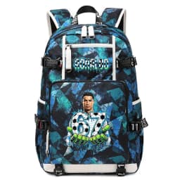 CR7 Ronaldo 67 Print Large Capacity Backpack for Students Teens Kids School Travel Daypack