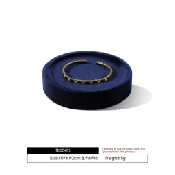 Yinbeini Premium Velvet Bracelet Display Tray Ring Bangle Placement Tray Jewelry Storage Tray TB004