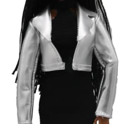 New 30cm 1/6 PU Leather Dress Jacket Set Daily Wear Accessories Clothes for Barbies Doll
