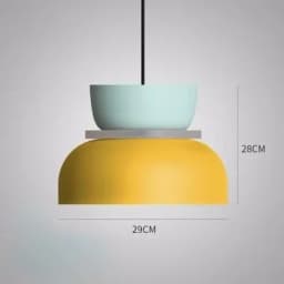 Modern Macaron Led Pendant Lamp Colorful Hanging Suspension Study Dining room Bedside Bedroom Chandelier Lighting lamp shades