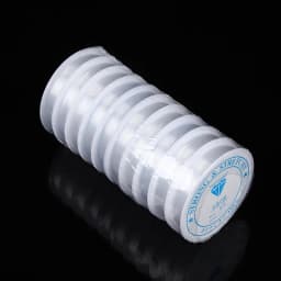 6 Rolls/1Bag Transparent White Crystal Fish-silk Elastic Thread Buddhist Prayer Bead String Accessory Jewelry Bead Material
