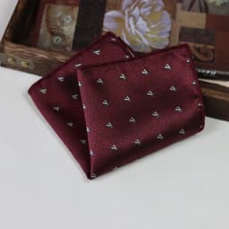 24cm Elegant Brown Pocket Square Mens Polyester Block Paisley Soft Handkerchief Wedding Party Suit Accessories Cravat Neckwear