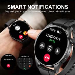 New Round 1.52" Extra-Large Screen Smartwatch Wireless Call Men Women With More Sports Modes Calculator Smart Watches Business