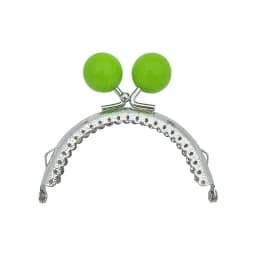 8.5/10.5cm Candy Color Beads Silver Metal Purse Frame Handle for Clutch Bag Handbag Accessories Making Kiss Clasp Lock