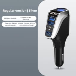 188W Car Charger with QC3.0 & PD20W Fast Charging 3-Port USB Adapter for iPhone Samsung 12V/24V Cigarette Lighter Socket
