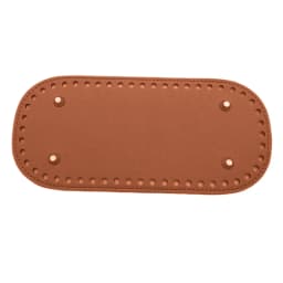 Oval Long Bottom For Knitted Bag Pu Leather Bags Accessories Handmade Bottom Solid Color Diy Crochet Bag Accessories 22*10cm