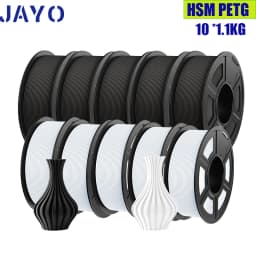 JAYO PETG PLA High Speed Matte PETG PLA Plus 10 Rolls Filament 1.75mm No Bubbles Smooth Multiple Colors Optional for 3D Printing