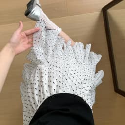 Polka Dot Mesh Cake Skirt Women Summer High Elastic Waist A-line Short Skirts for Woman Sweet Ballet Style Ruffles Puffy Skirt