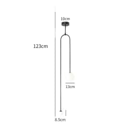 Modern Glass Ball Pendant Light Led Bedside Hanging Lighting Nordic Golden Luxury Hallway Living Room Bedroom Indoor Decor Lamp