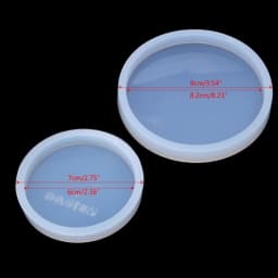 Silicone Molds for Epoxy Resin Cups Mats Round Coaster Molds Epoxy Casting Crafts DIY Handicrafts Decor Making Tool