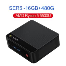 Beelink SER5 Max Win 11 Mini PC AMD Ryzen7 6800U/7735HS R3 3200U R5 5500U DDR4 RAM 16G NVME 500G Wifi6 4K Type-C Gamer Computer