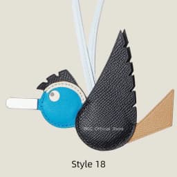 Crocodile & Lizard Skin Bird Charm Handmade Luxury Bag Charm Pendant For Birkin & Kelly Bag Unique Designer Handbag Accessory