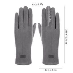Solid Color Thin Cashmere Women Gloves Autumn Winter Touch Screen Mittens Ladies Keep Warm Windproof Cycling Driving Gloves