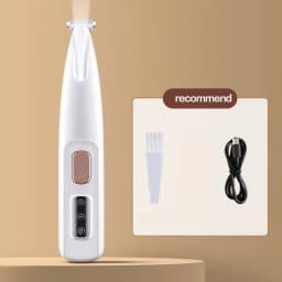 Waterproof Pet Paw Trimmer with LED Light & Display, 18mm Wide Blade Dog Grooming Clipper