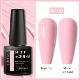 MEET ACROSS 7ml Glitter Sequins Thermal Gel Nail Polish 3 Layers Temperature Color Changing Semi Permanent UV Gel Varnish Nails