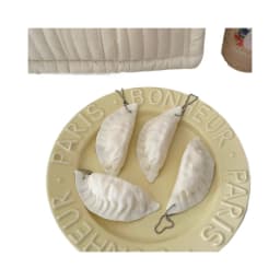 Simulation Dumplings Keychain Bag Pendant Cute Mini Squishy Toy Dumplings Simulation Food Decoration Charms Stress Relief Gift