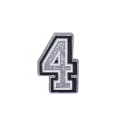 Number Shoe Charms for Crocs Accessories Decorations Silvery Pins Boy Girls Clogs Charms Women Kids Jeans Shoes Accessories