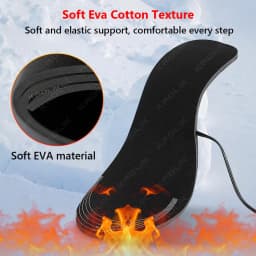 1/2 Pair Electrically heated insoles Foot Warming Warmer Pad Mat Winter Outdoor Walking Heating Insole Winter Warm unisex
