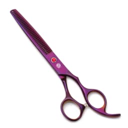 Purple Dragon Dog Grooming Scissors 6.5" 7" Stainless Up Curved Scissors Professional Pet Shears Chunker Thinning Scissors Z3002
