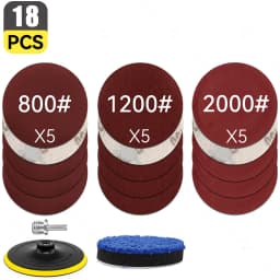 Sand Paper Sanding Discs Hook And Loop Adhesive Sandpaper For Car Headlight Restoration Polishing Sander Polisher Backing Pad