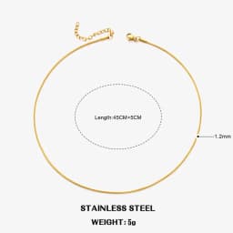 Hot Classic Unisex Flat Snake Chain Choker Necklace For Women Stainless Steel Herringbone Gold Silver Color Fashion Jewelry Gift