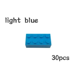 30pcs Bulk Blocks Building Bricks Thick 2X4 Educational Assemblage Construction Toy for Children Size Compatible With Brand 3001