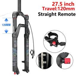 Bicycle Fork 26 27.5 29 Inch MTB Air Damping Shock Absorption Boost Barrel Shaft 100/110mm Disc Brake Magnesium Alloy Front Fork