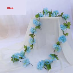 180CM 135 Heads Artificial Cherry Blossom Flower Vine Hanging Flowers Garland for Wedding Party Home Decor Japanese Kawaii Decor