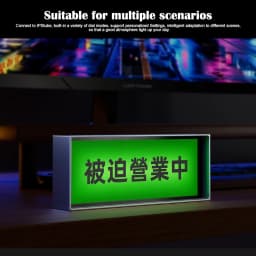 Smart Quantum Digital Clock With Night Light Bluetooth App Control Customizable Photo Frame for Home Office Gaming Room Decor