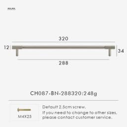 Nurlin Solid Brass Nickel Brushed Silver Knurled Classic Luxury kitchen Knobs Furniture Door Handle Available In Multiple Sizes