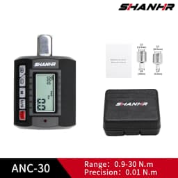 SHANHR 1/2'' Digital Torque Adapter, 1/2" 1/4 3/8, Adjustable Torque 3-Piece Set with Adapter Torque Wrench Head Bike Set