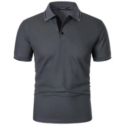 Mens Summer Classic Short Sleeve Polo Tops Button Placket Regular Fit and Solid Lightweight Casual Outdoor Pullover Topss