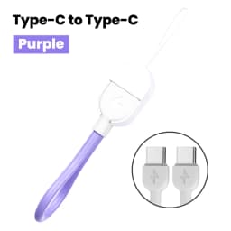 NNBILI 16CM Short Cable Keychain PD 60W C to C Cable Fast Charging For iPhone 15 16 Samsung Xiaomi Power Bank USB C Data Cord