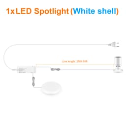 10PCS 5PCS Cabinet LED Lighting Kit 12V 3W LED Spotlight Downlight With Dimmable Touch Switch For Exhibition Case Counter Shelf