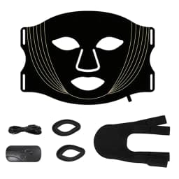 7 Color LED Face Mask with Neck Wireless Portable Red Light Therapy for Anti-Aging, Wrinkles, Skin Rejuvenation, Home Use
