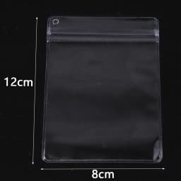 10Pcs Multi Size PVC Clear Jewelry Storage Bags Self Seal Bags Reusable for Bracelets Necklaces Rings Packaging Jewelry Display