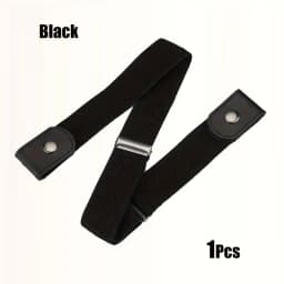 Newest Traceless Invisible Elastic Belt Women's Belts Jeans Pants Men's Elastic Belt Buckle-Free Adjustable Waist Belt No Buckle