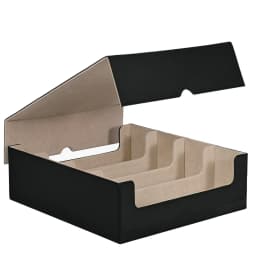 Trading Card Storage Box, Holds 2400+ Deck Box with Removable Cover; PU Leather Card Box Fits TCG PTCG Sports Cards