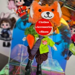ob11 clothes obitsu 11 clothing Doll Mini Cute Dress Suit Set BJD Clothes for 1/12 Dolls Kids Handmade DIY Gift Toy Accessories