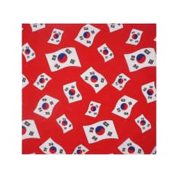 National Flag Pattern Bandana 100% Cotton Running Dancing Headband UK/ Korea/ Brazil/ Mexico/ Haiti Flag Scarf Hip Hop Headwrap