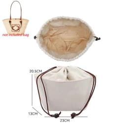 Drawstring Bag Organizer Insert Three-dimensional for Basket Picotin Straw Woven Bag Support Inner Liner Orderly Bags Accessorie