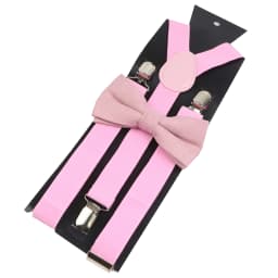 Adjustable Elastic Leather Suspenders Bowtie Set Men Women Sage Green Braces Straps For Wedding Y-Back Shirt Accessories Gift