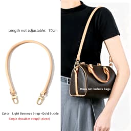 Genuine Vachetta Leather Bag Strap for LV Speedy 20 25 30 Shoulder Straps Long Bags Belts Replacement Bag Accessories